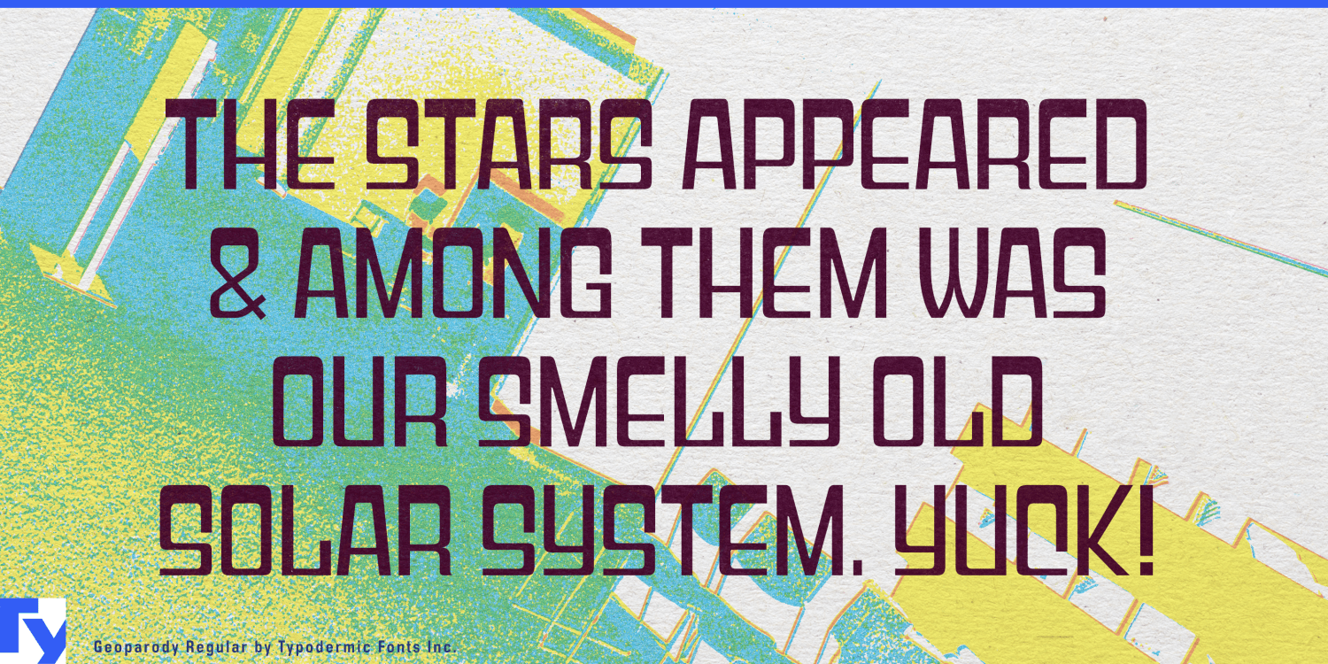 Geoparody Font Poster #1