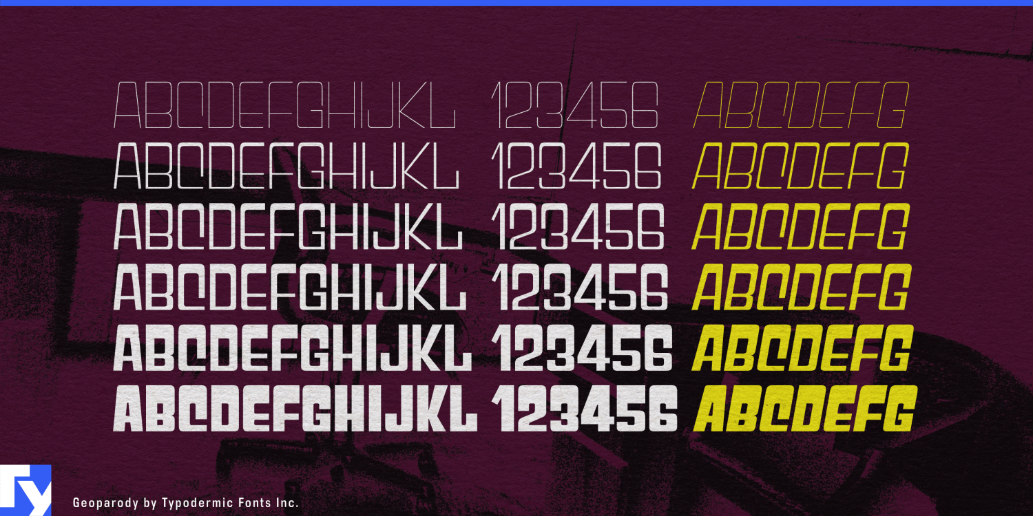 Geoparody Font Poster #1