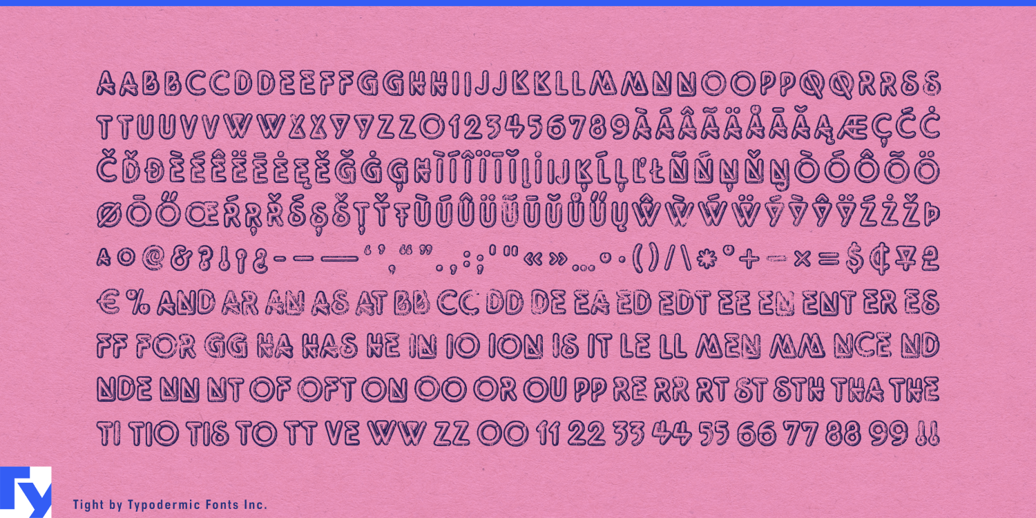 Tight Font Poster #1
