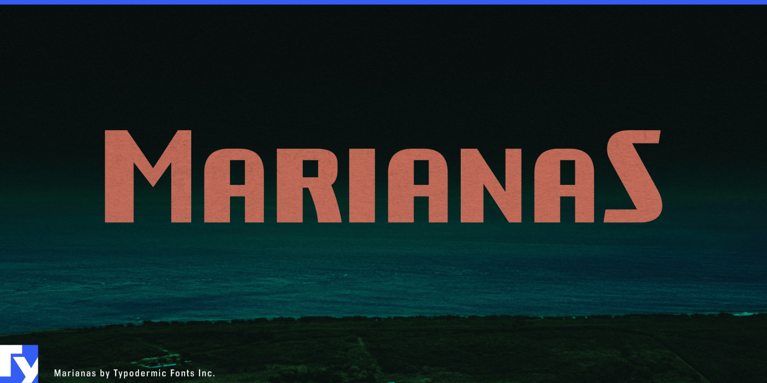 Marianas Font Poster #1