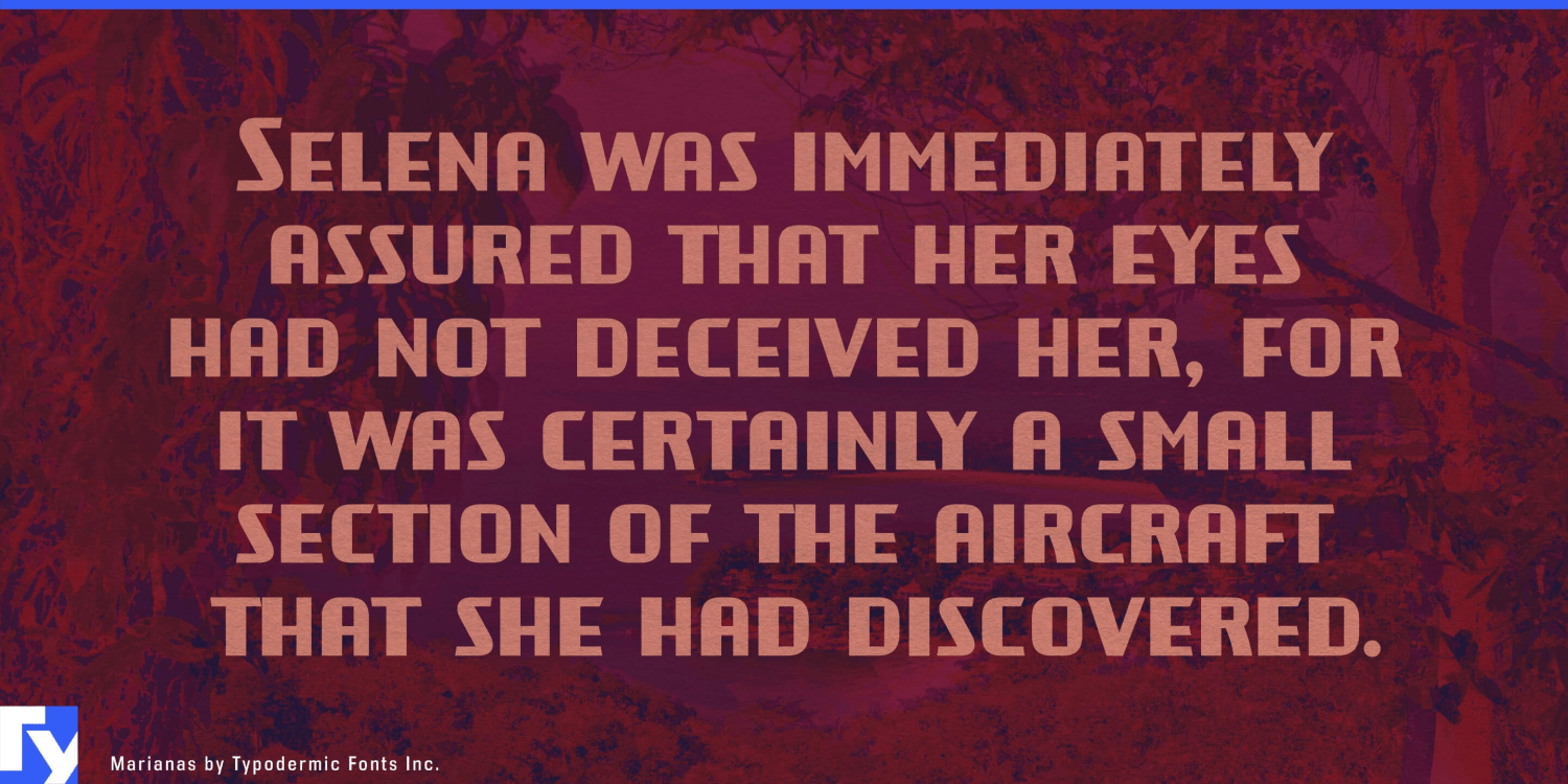 Marianas Font Poster #1