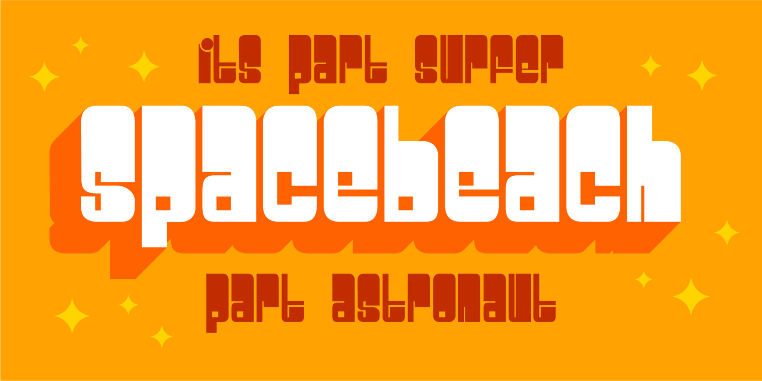 Spacebeach Font Poster #1