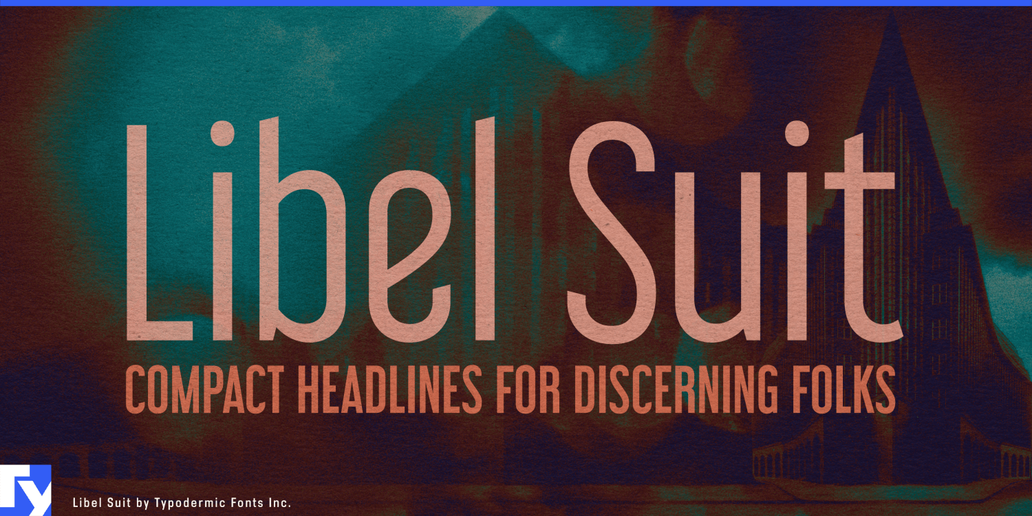 Libel Suit Font Poster #1