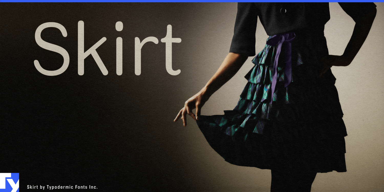 Skirt Font Poster #1