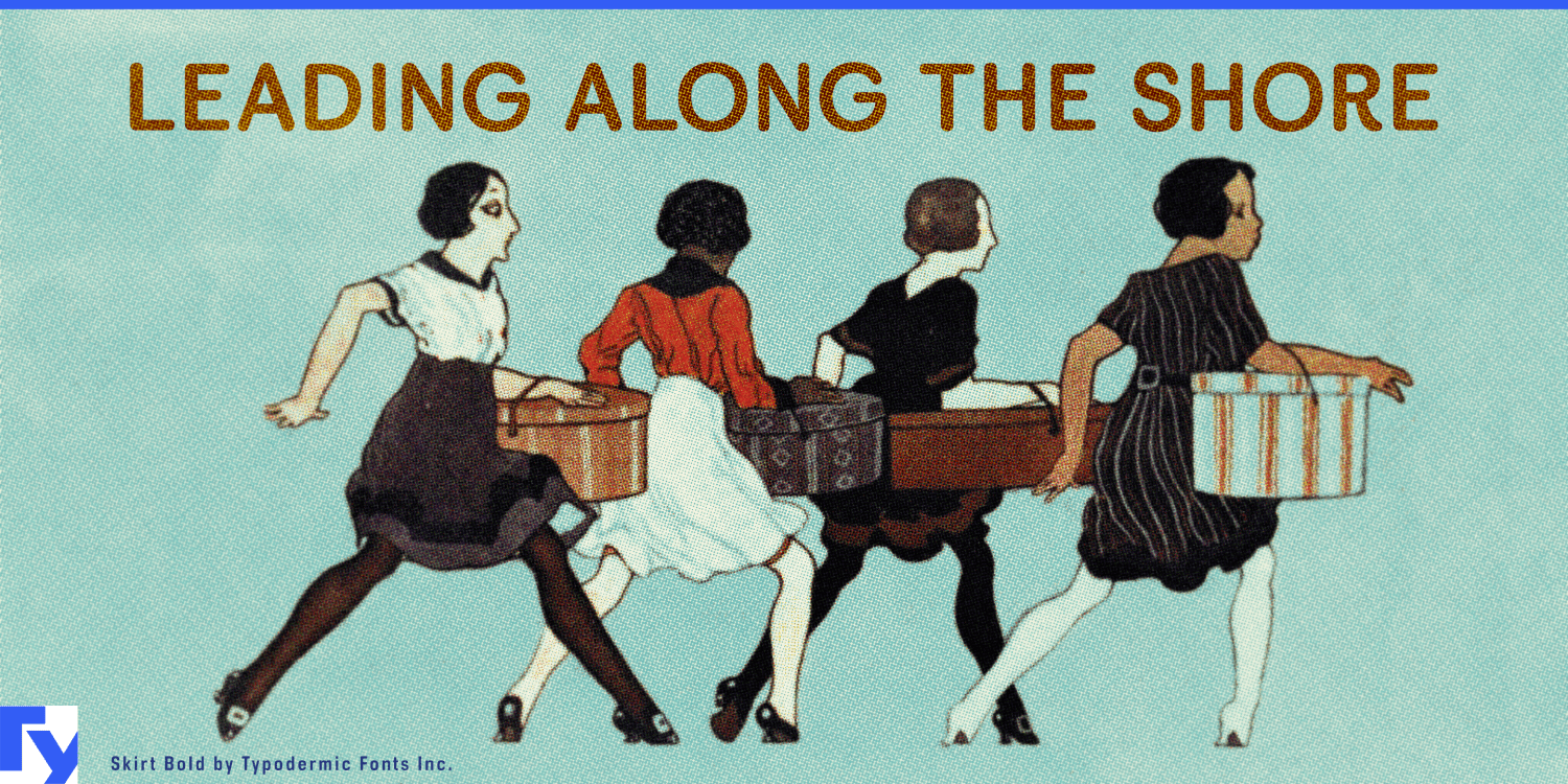Skirt Font Poster #1
