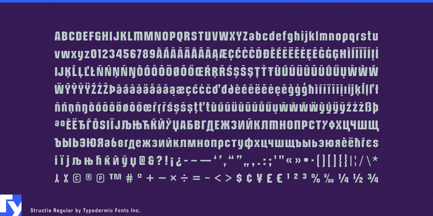 Structia Font Poster #1