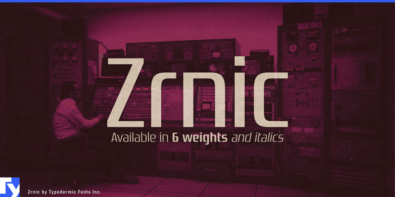 Zrnic Font Poster #1