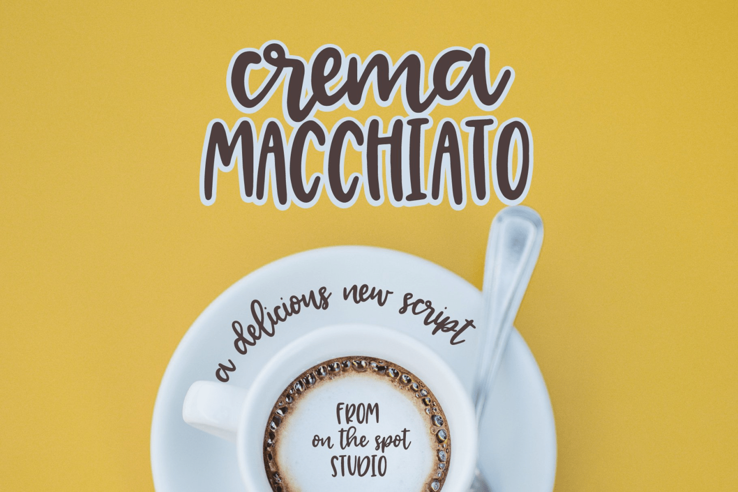 Crema Macchiato Font Family Poster