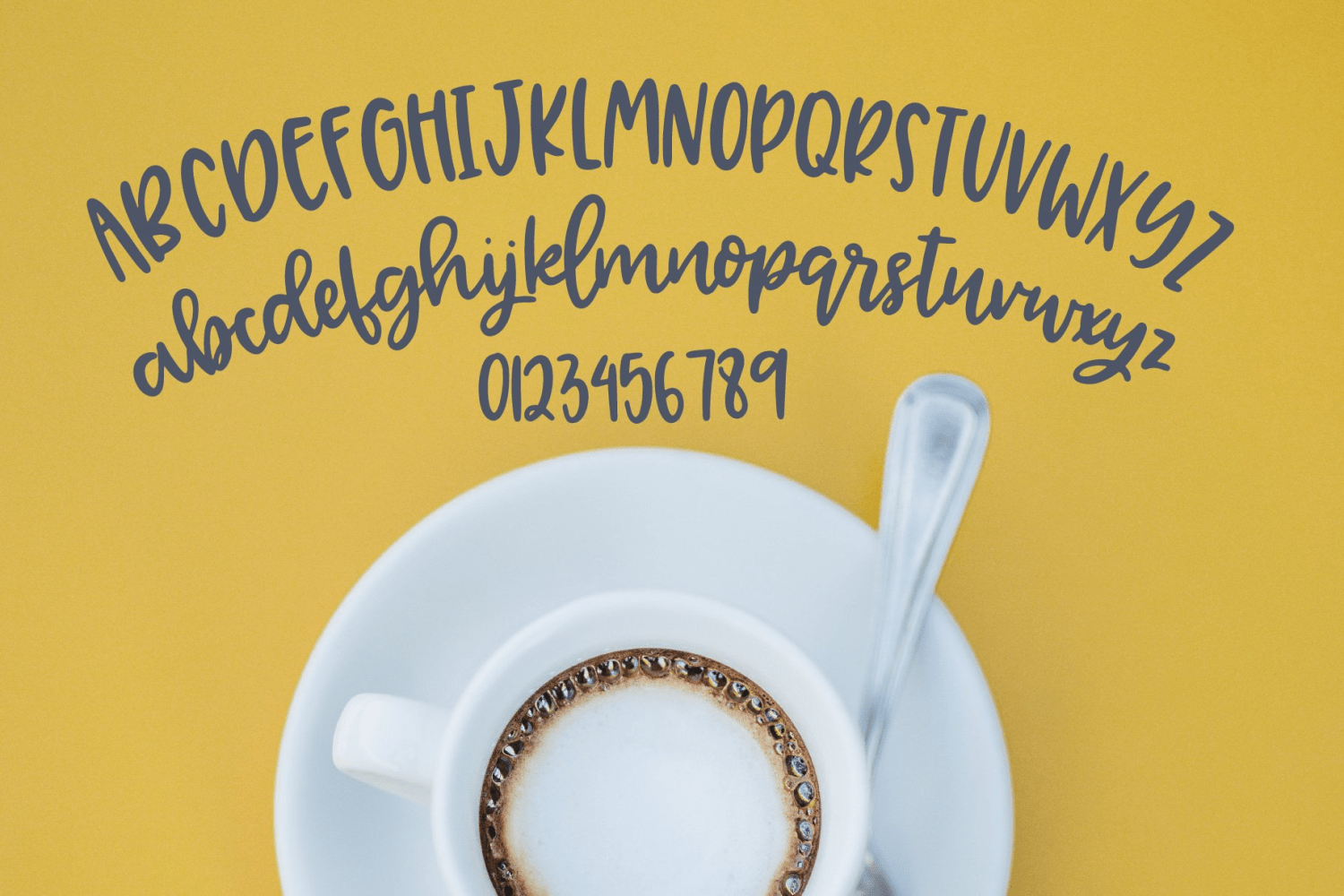 Crema Macchiato Font Poster #2