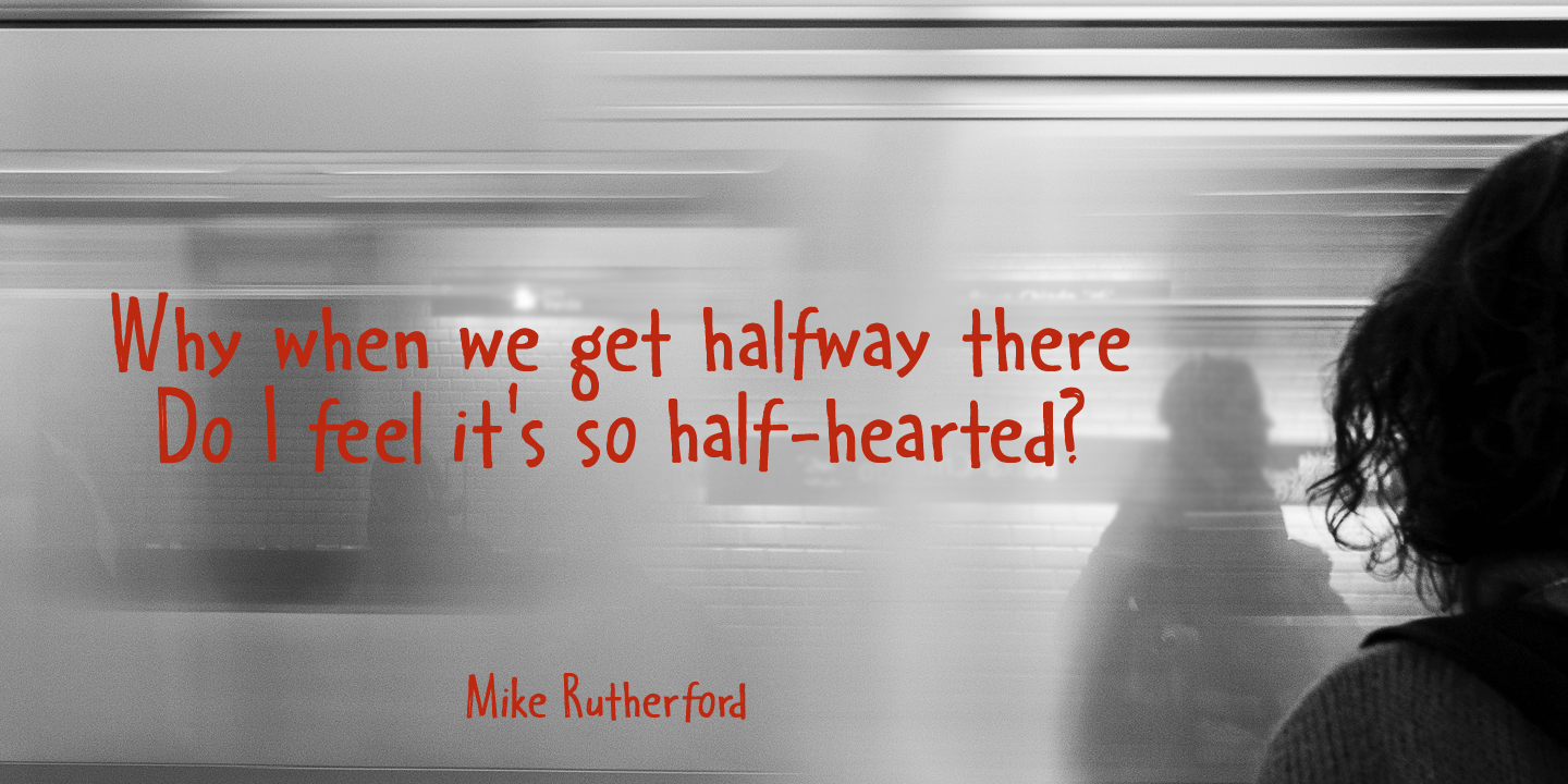 Halfway There Font Poster #1