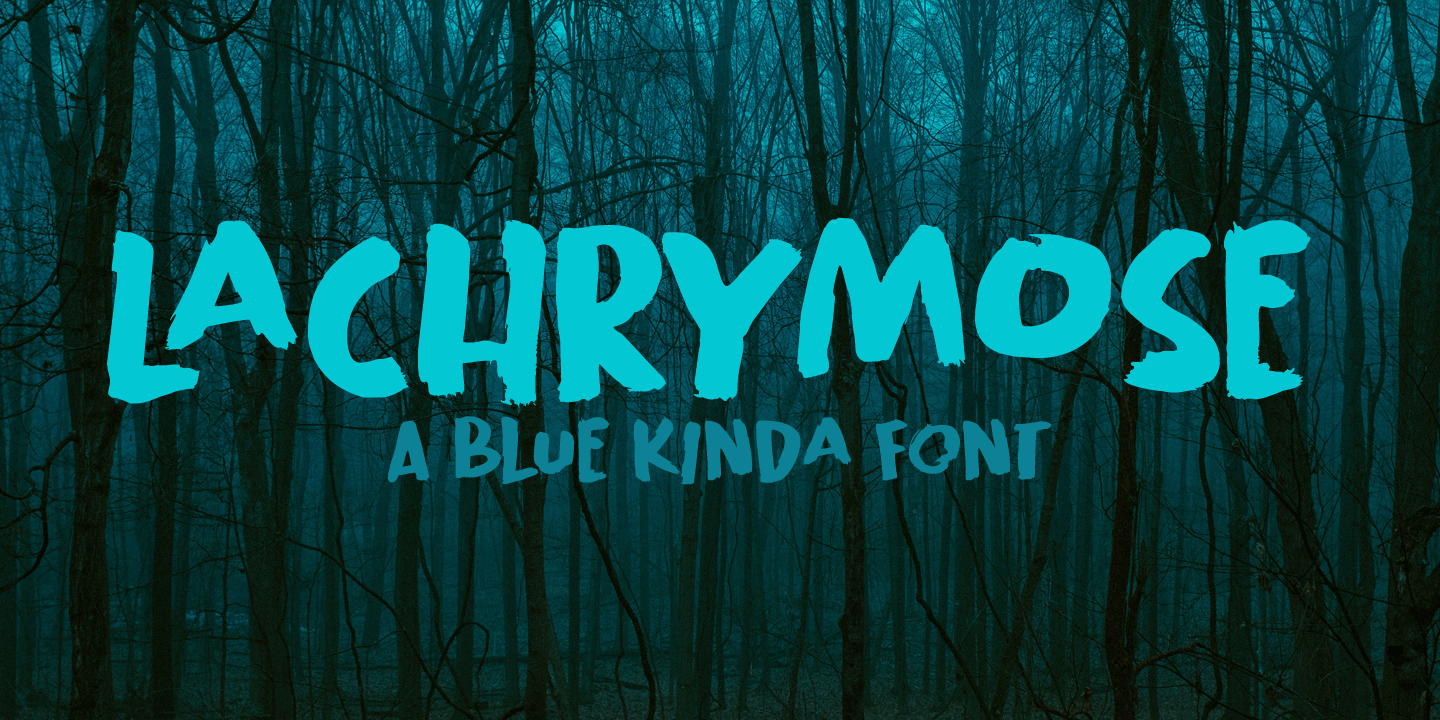 Lachrymose Font Poster #1