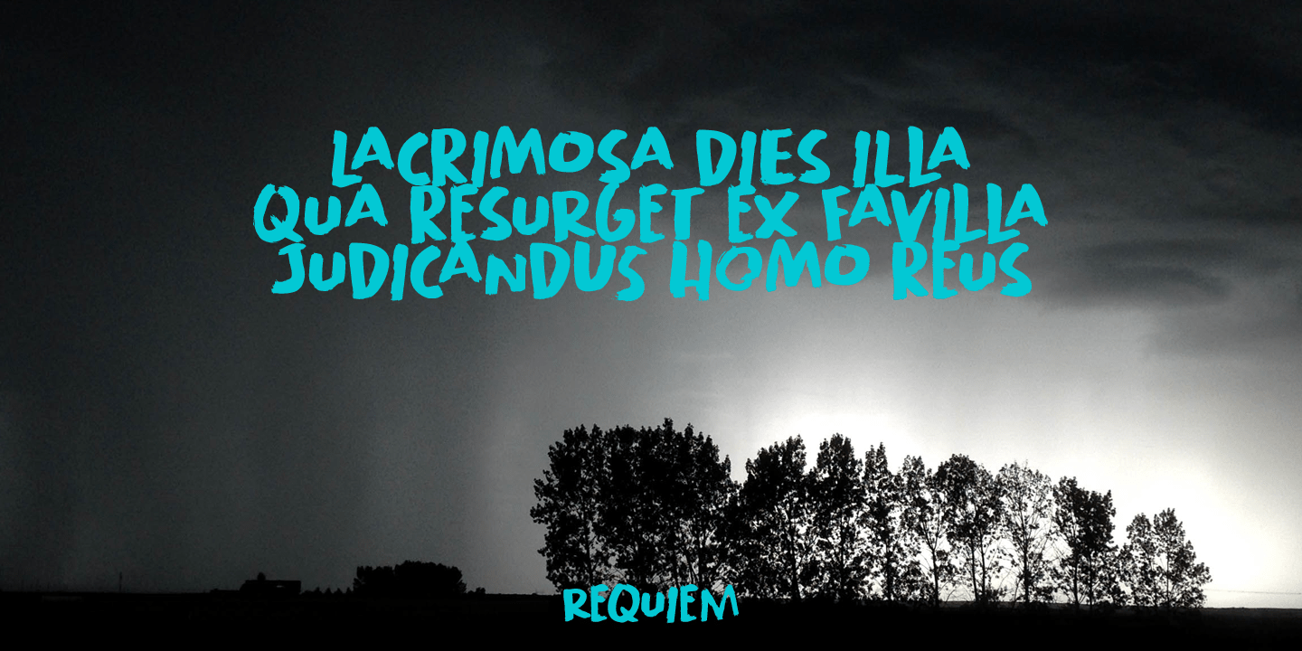 Lachrymose Font Poster #1