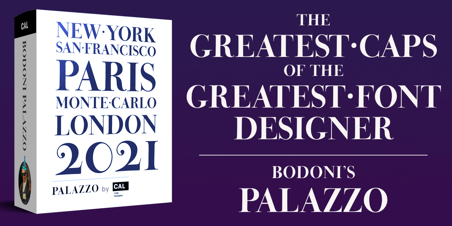 Bodoni Palazzo Poster