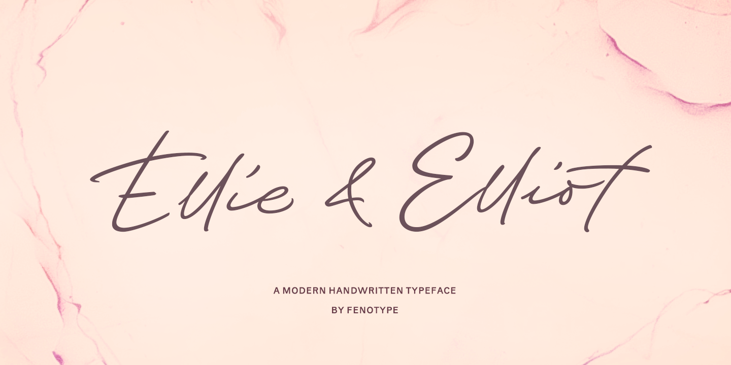 Ellie Script Font Family Poster