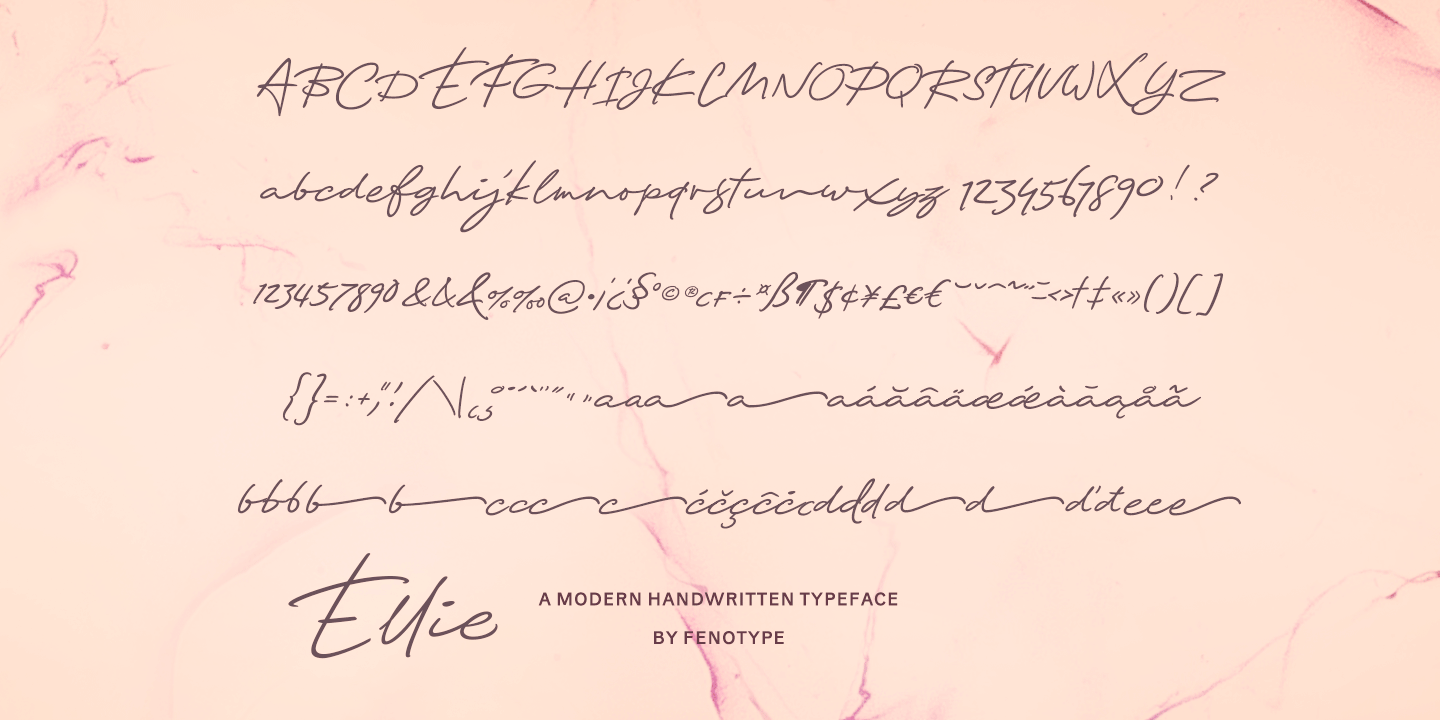 Ellie Script Font Poster #1
