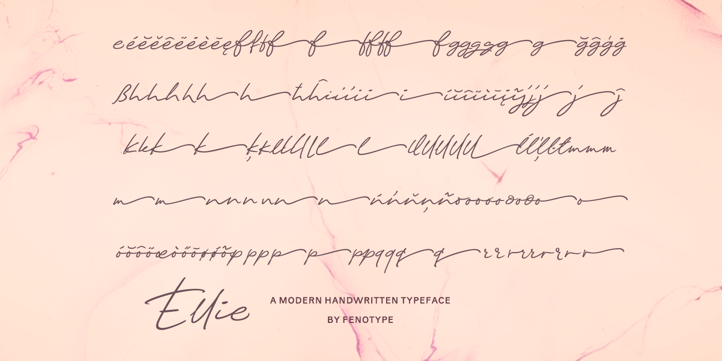 Ellie Script Font Poster #1