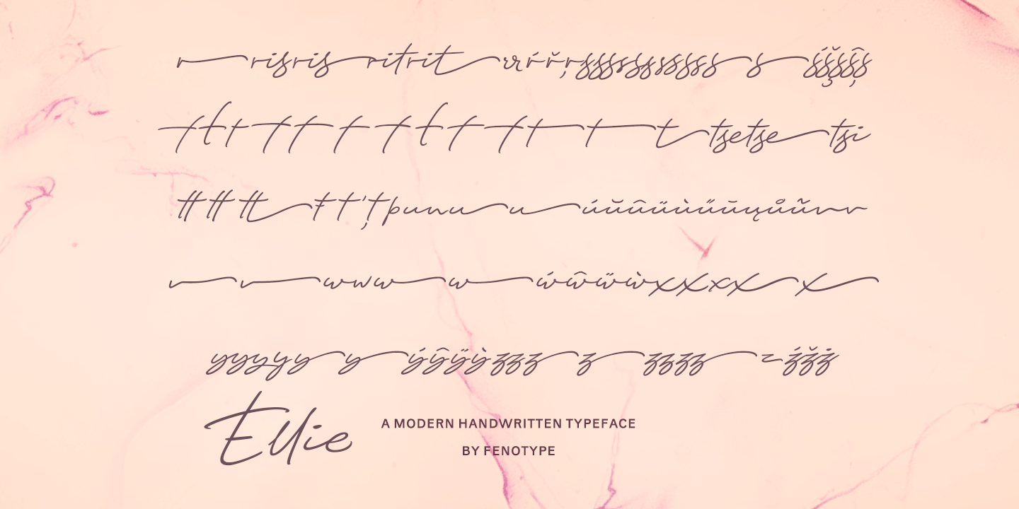 Ellie Script Font Poster #1
