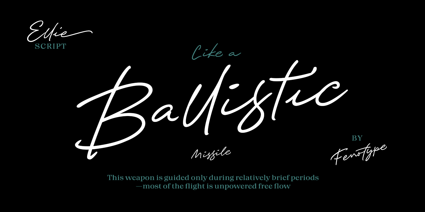 Ellie Script Font Poster #1