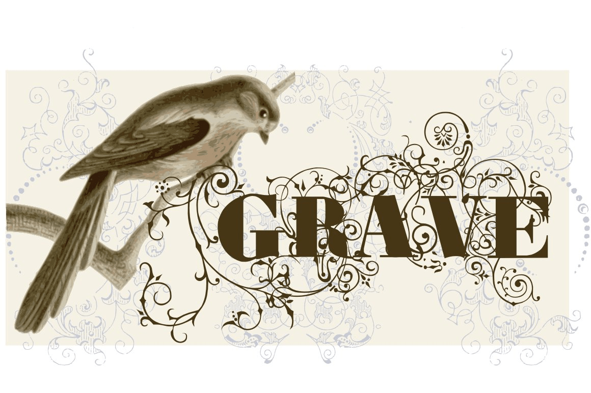 Grave Ornamental Font Family Poster