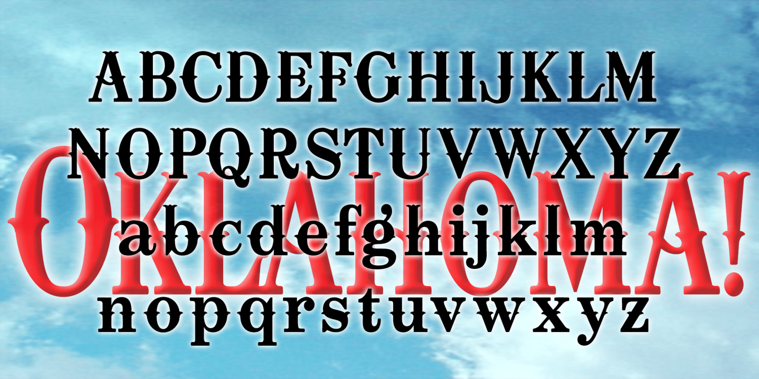 Oklahoma Font Family Poster