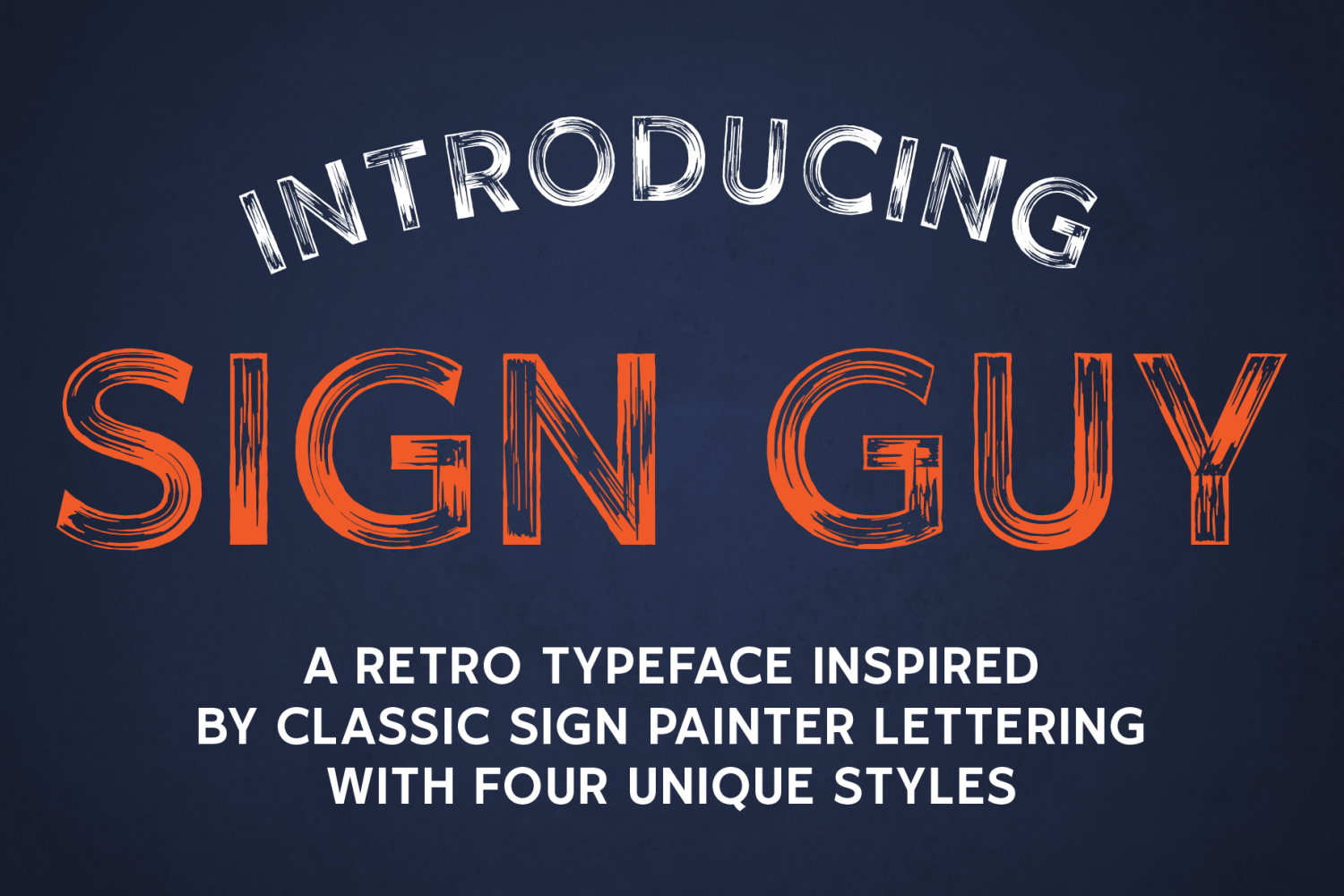Sign Guy Font Poster #1