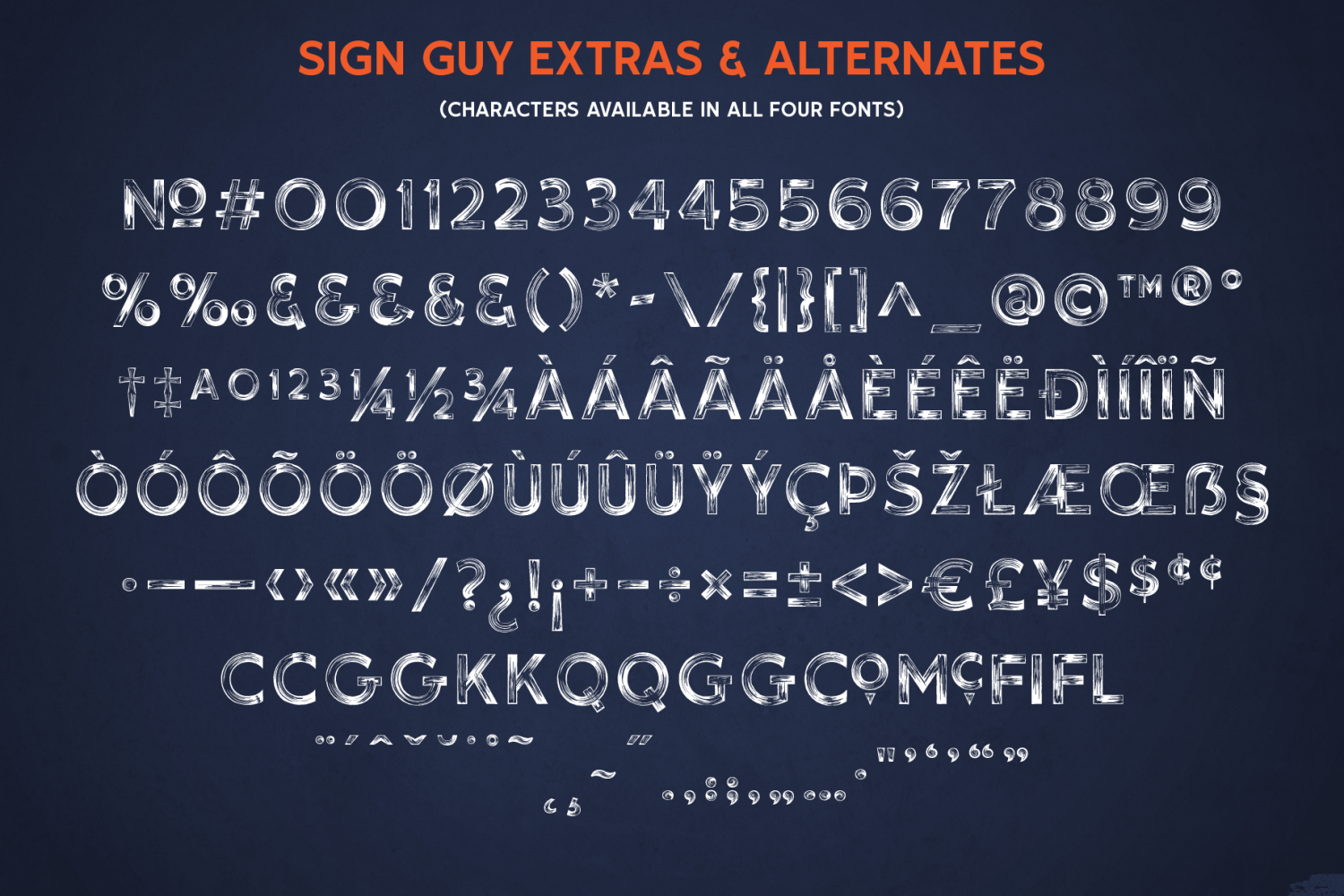 Sign Guy Font Poster #1