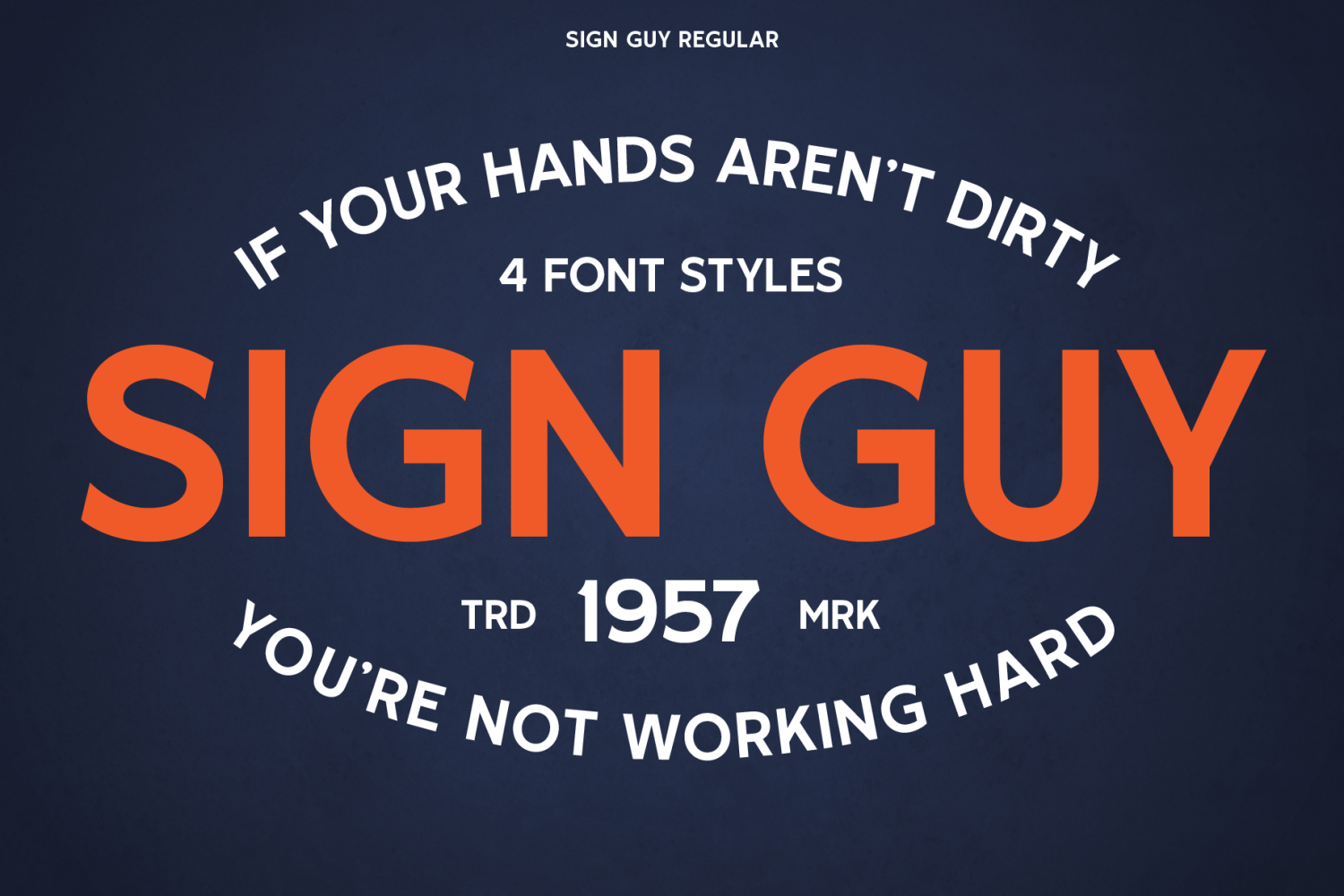 Sign Guy Font Poster #1