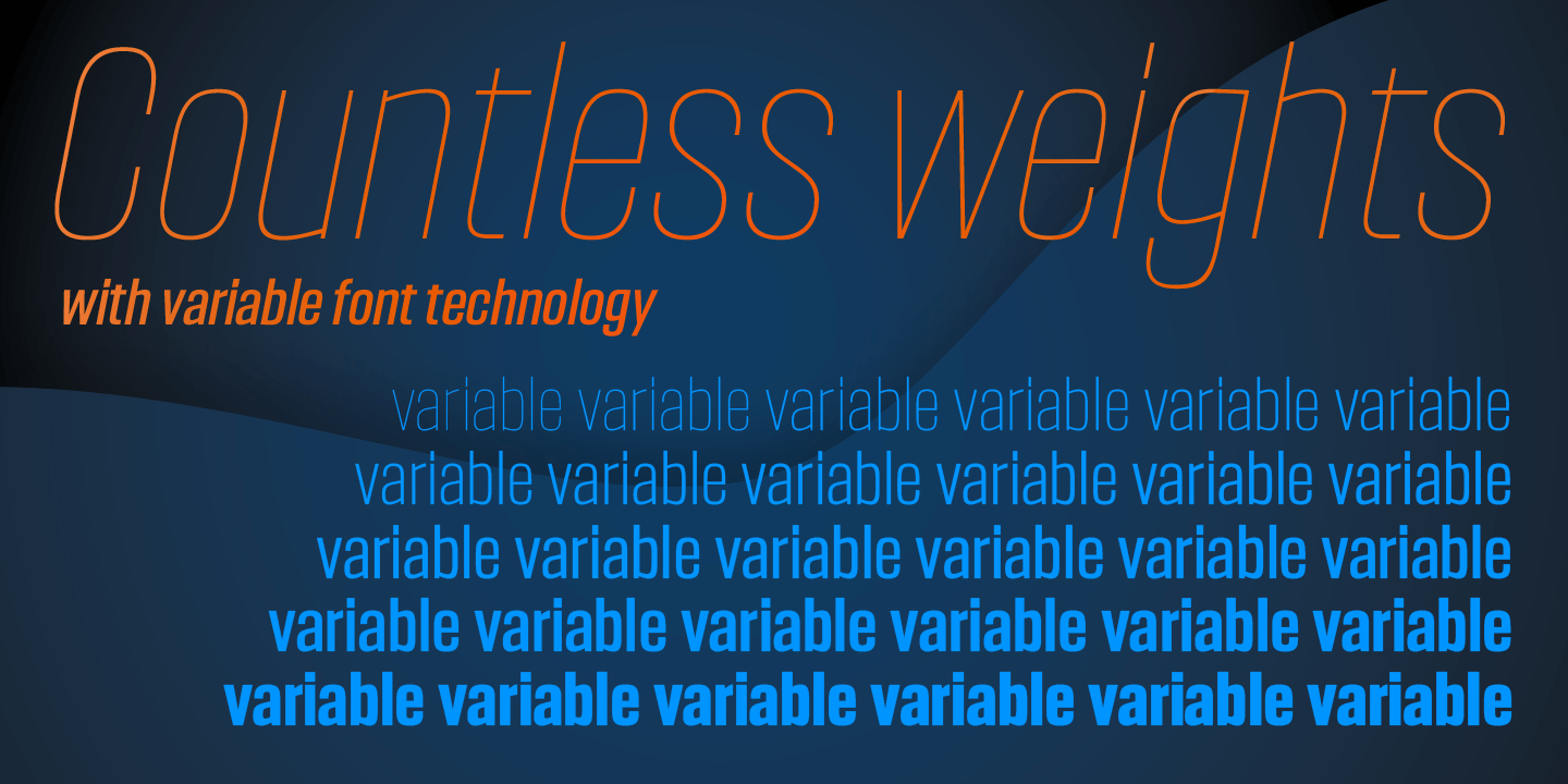 Headlines Variable Font Poster #1