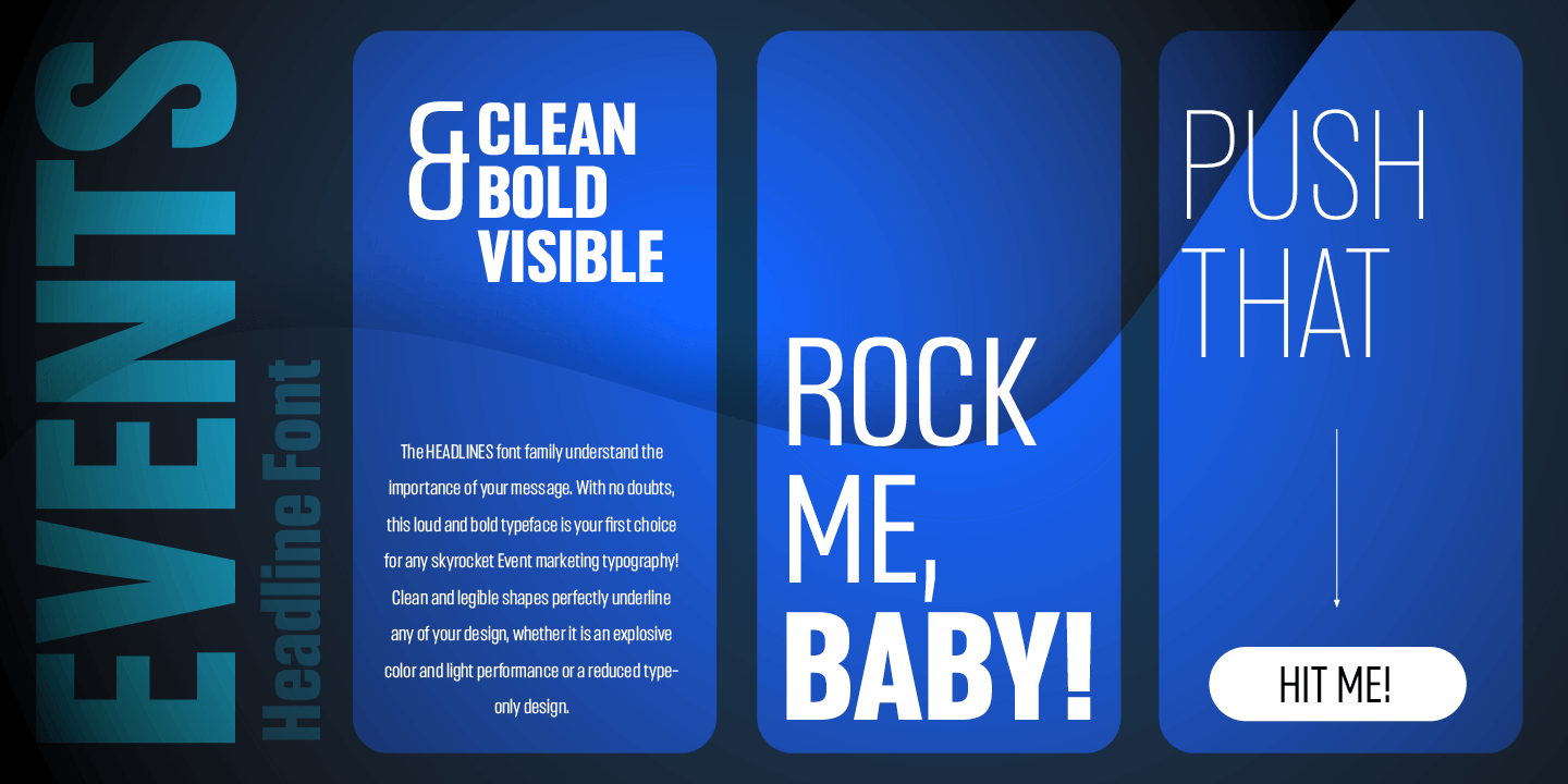 Headlines Variable Font Poster #1