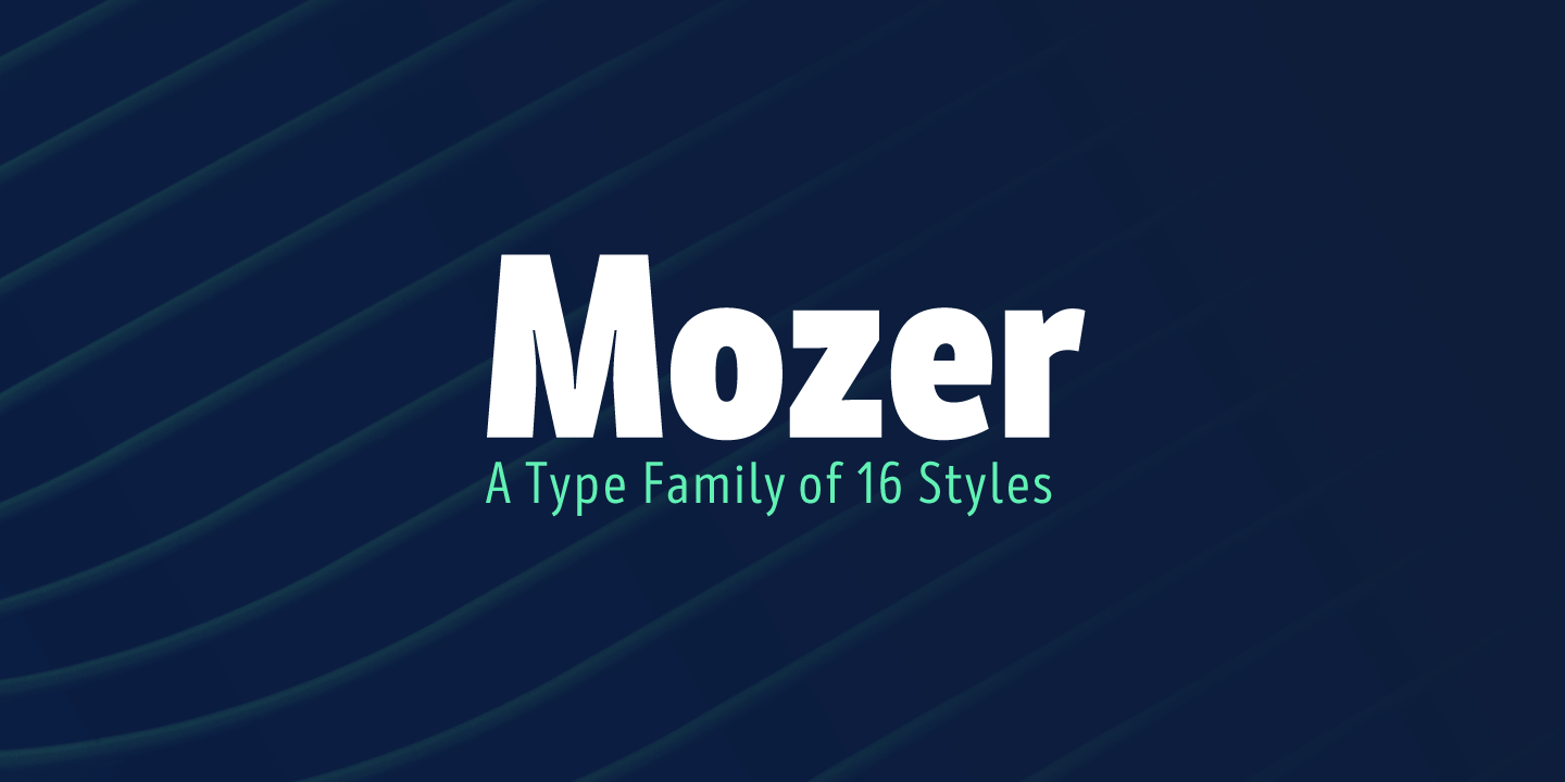 Mozer Font Poster #1