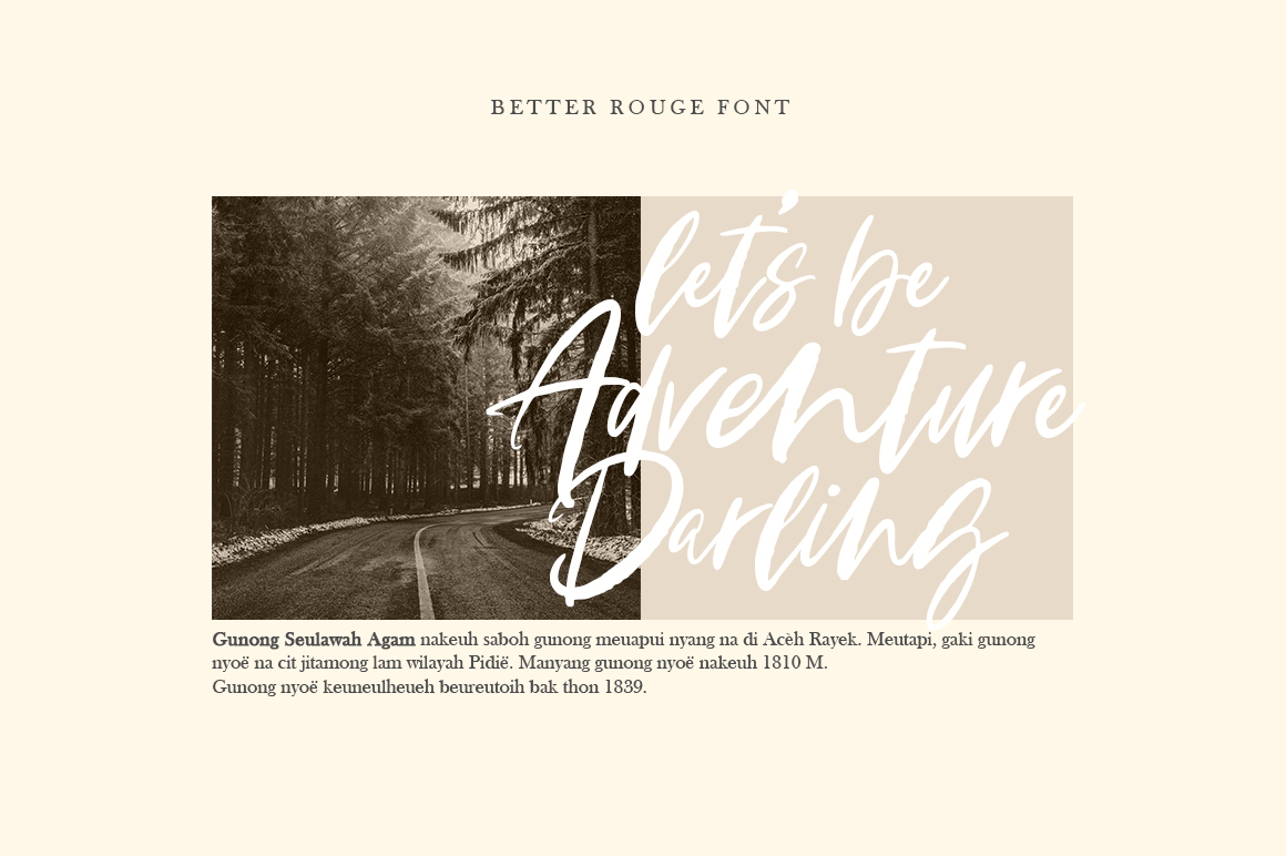 Better Rouge Font Poster #1