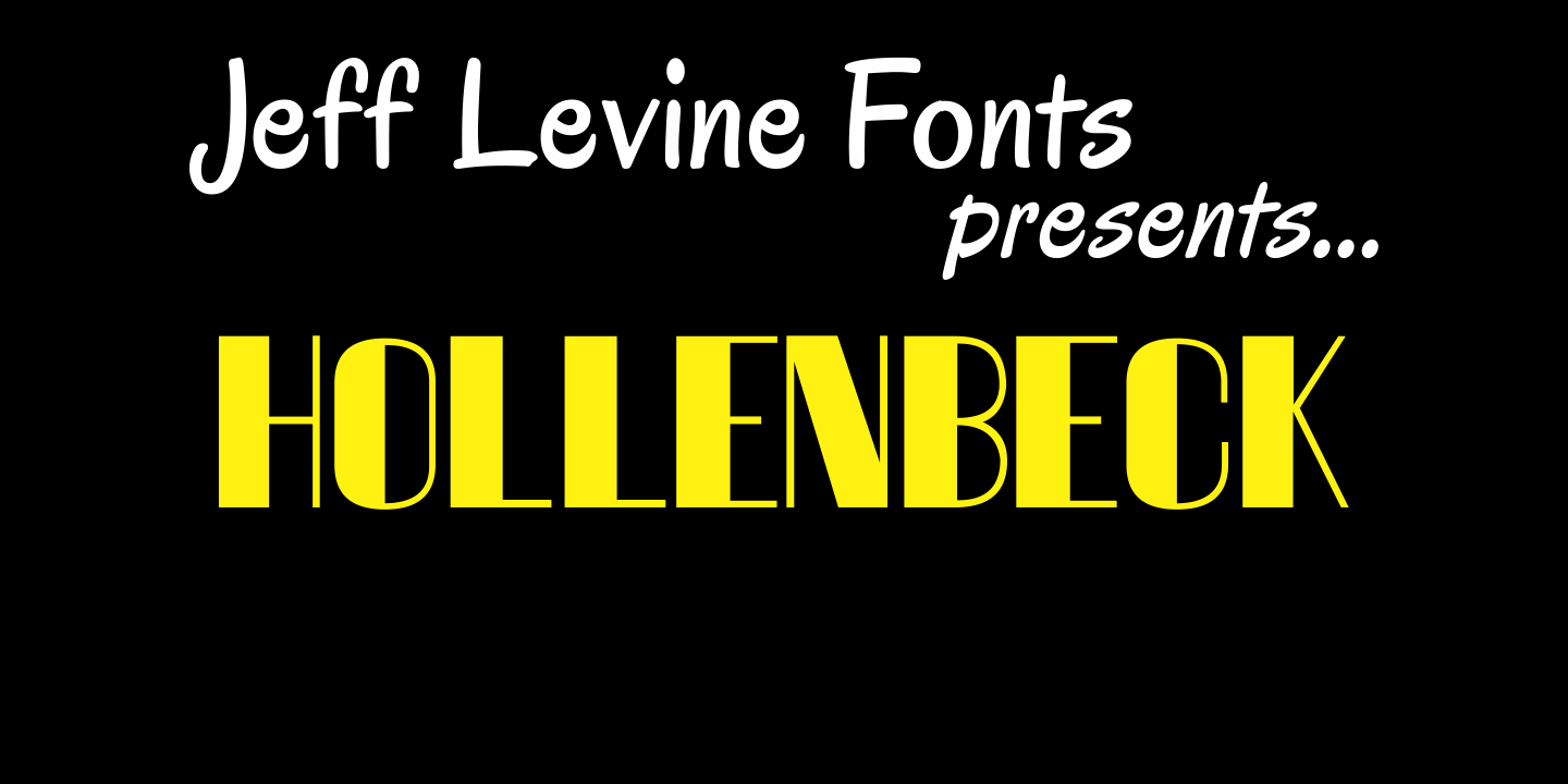 Hollenbeck Font Family Poster