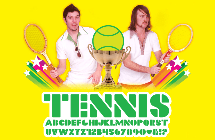 Tennis Font Poster #1