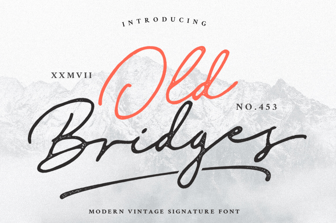 Old Bridges Font Poster #1