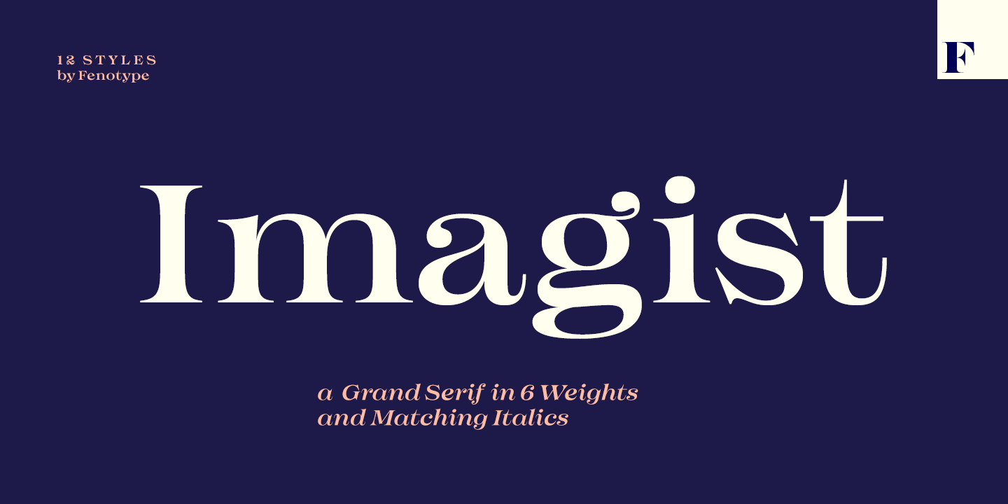Imagist Font Family Poster