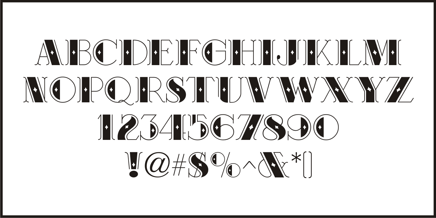 Ornate Deco Font Poster #1