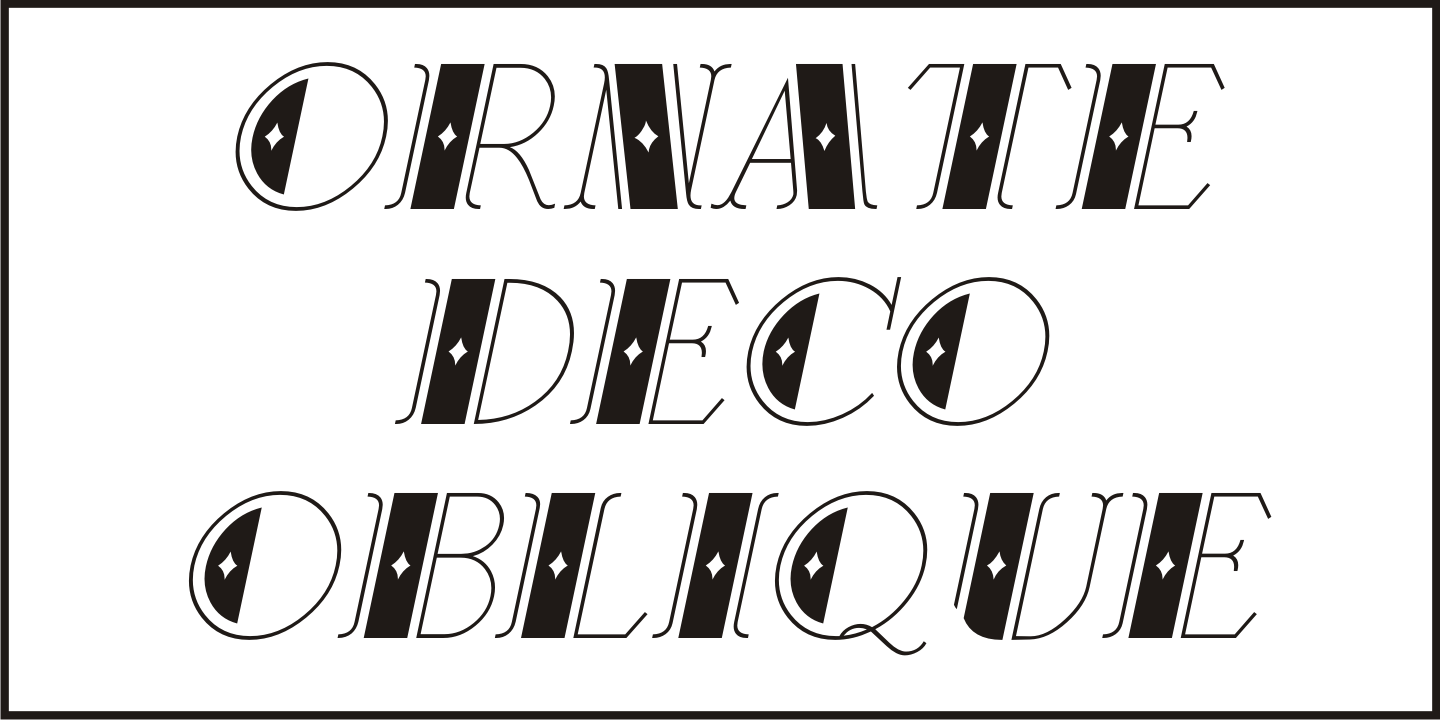 Ornate Deco Font Poster #1