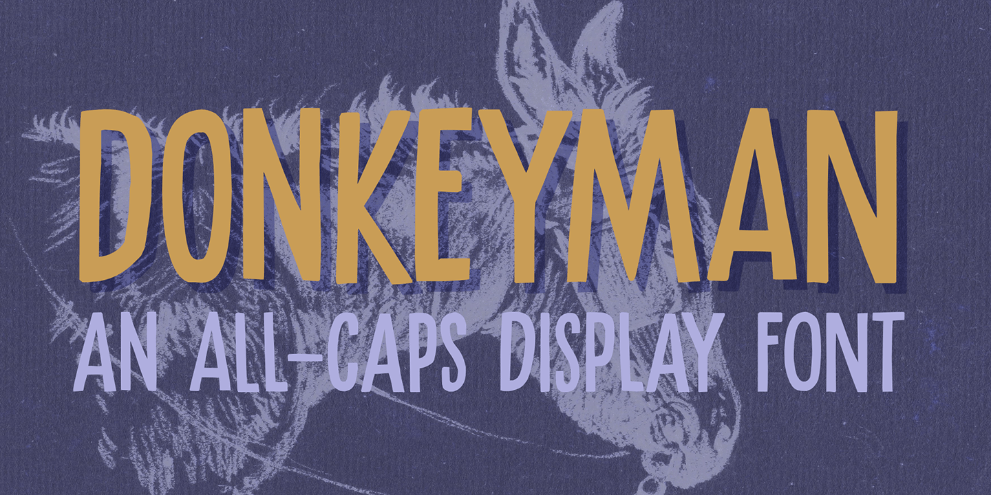 Donkeyman Font Poster #1