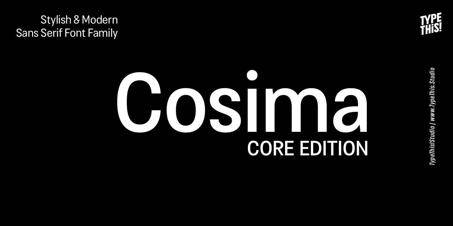 Cosima Core Font Poster #1