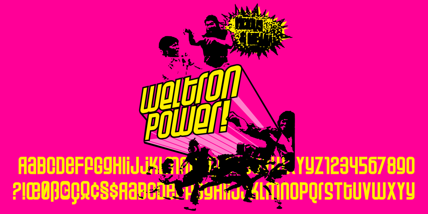 Weltron Power Font Poster #1