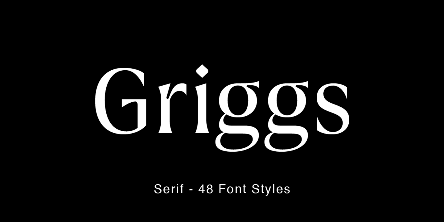 Griggs Serif Font Poster #1