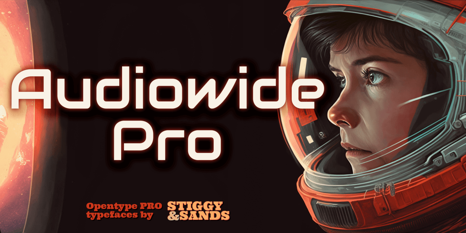 Audiowide Pro Font Poster #1