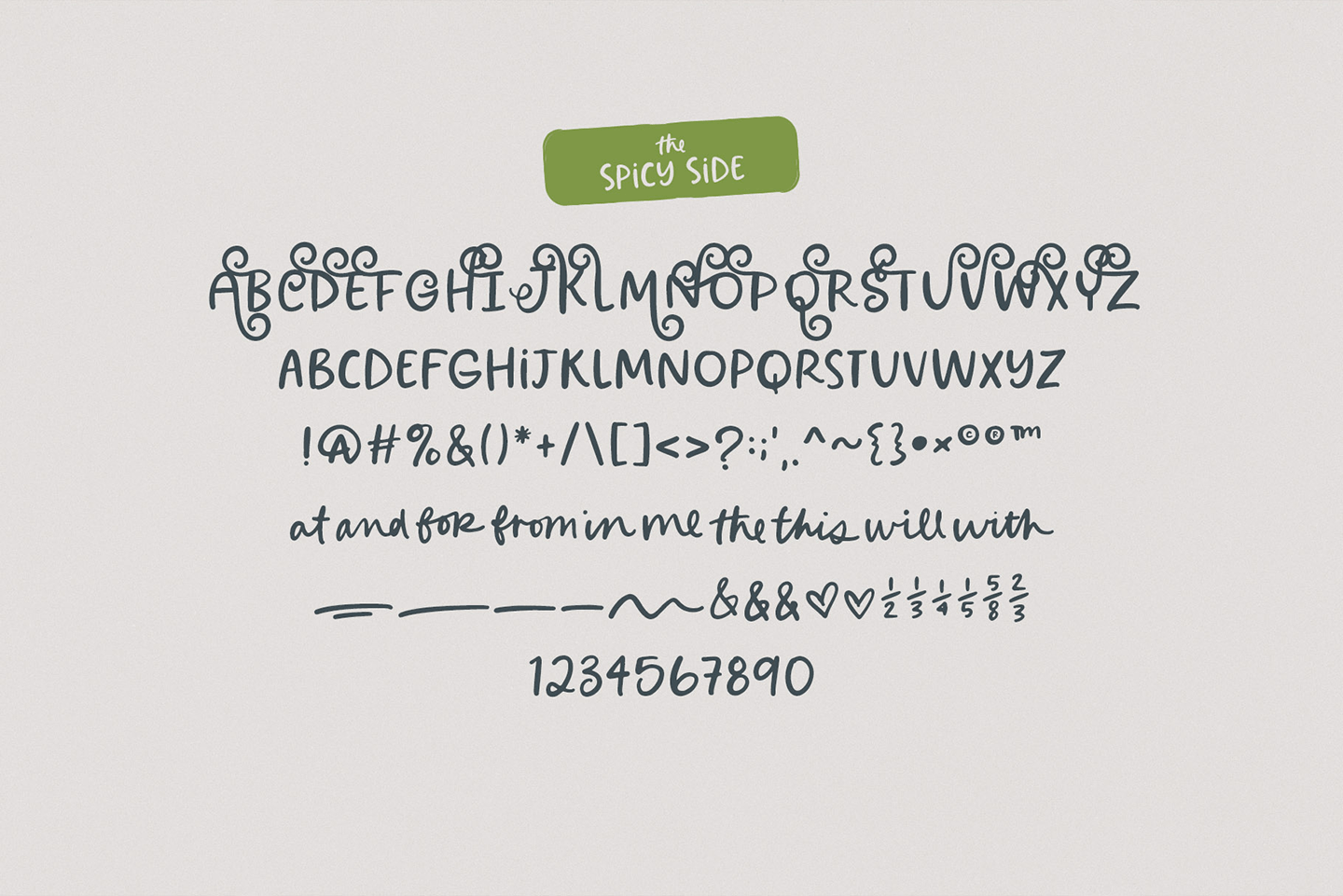 Dueling Peppercorns Font Poster #1