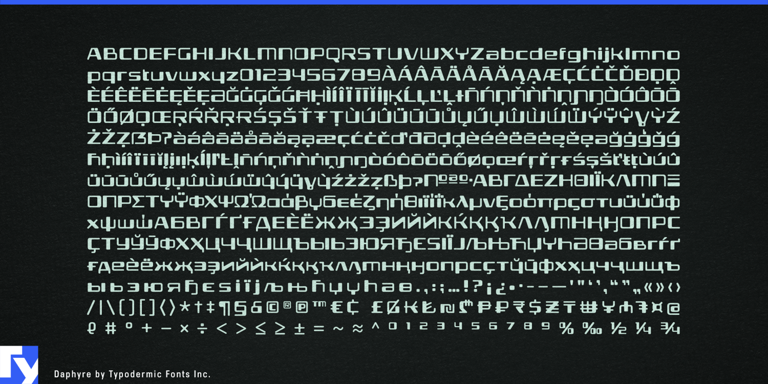 Daphyre Font Poster #1