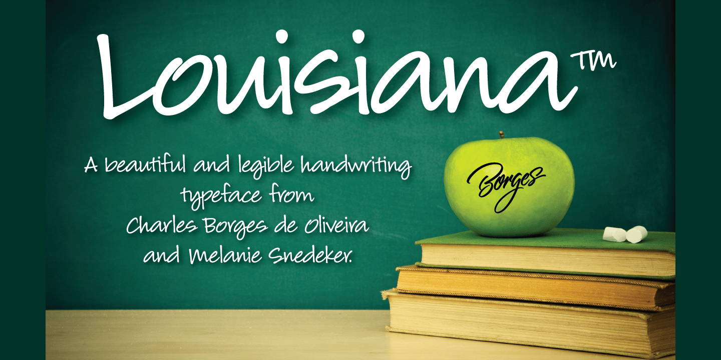 Louisiana Font Poster #1