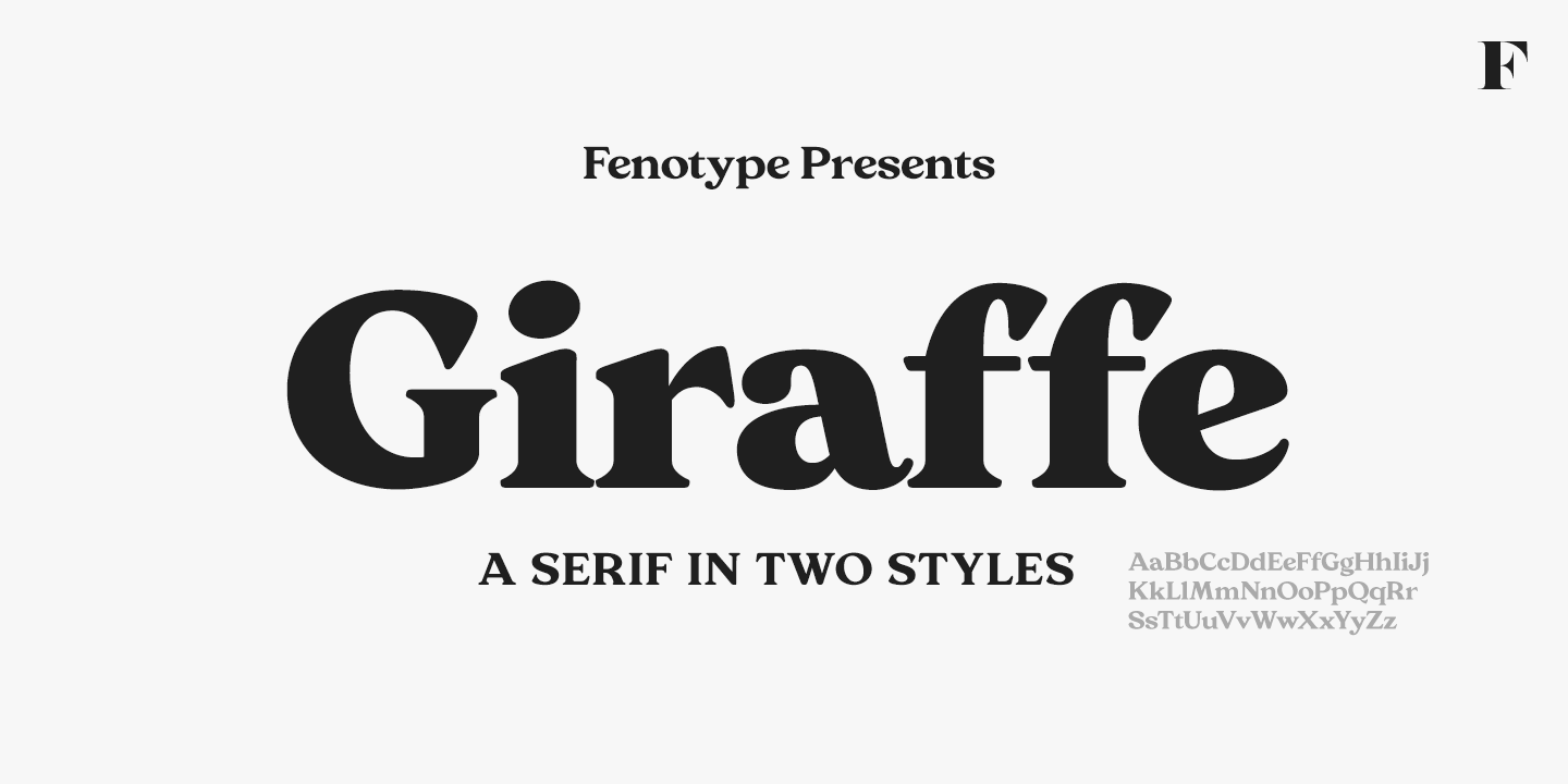 Giraffe Font Family Poster