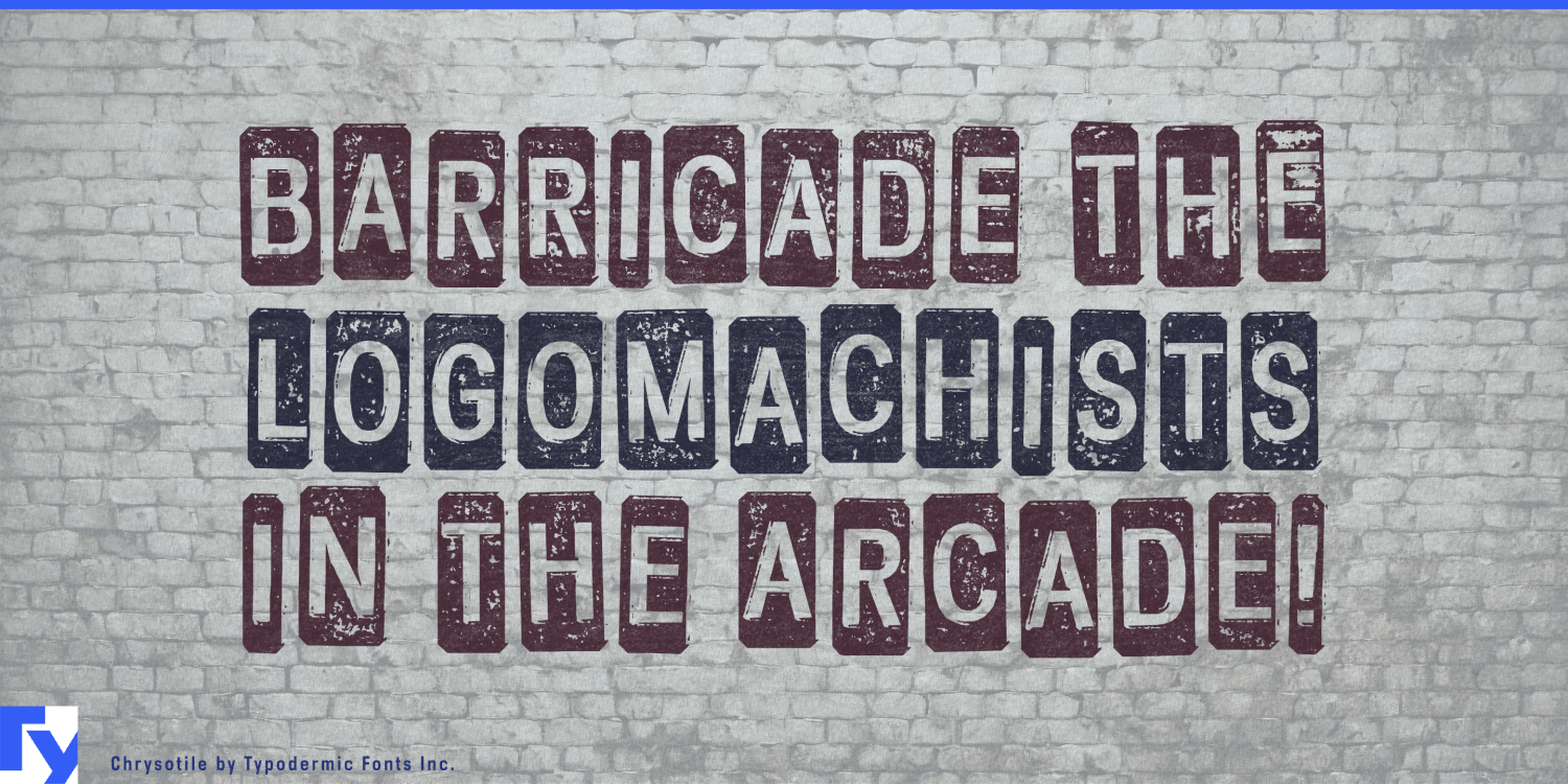 Chrysotile Font Poster #1