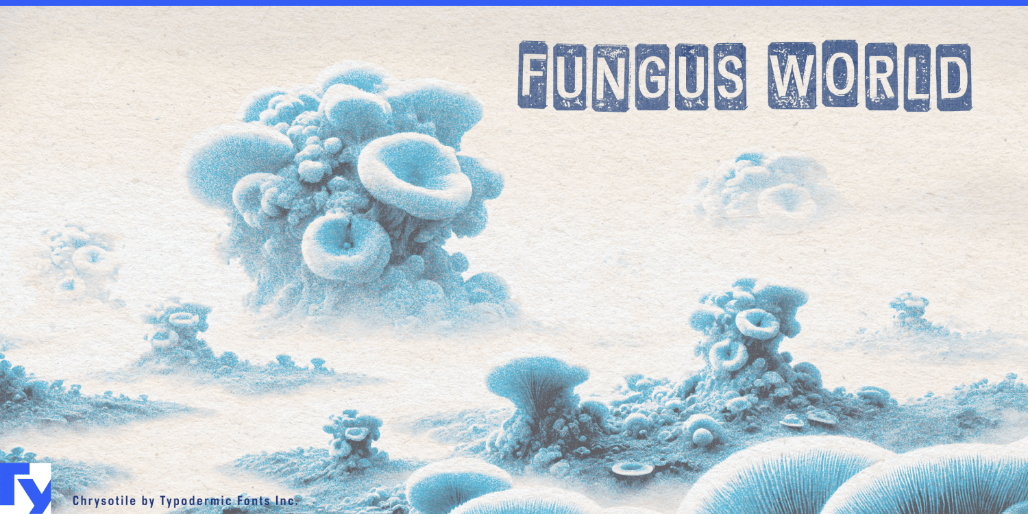 Chrysotile Font Poster #1