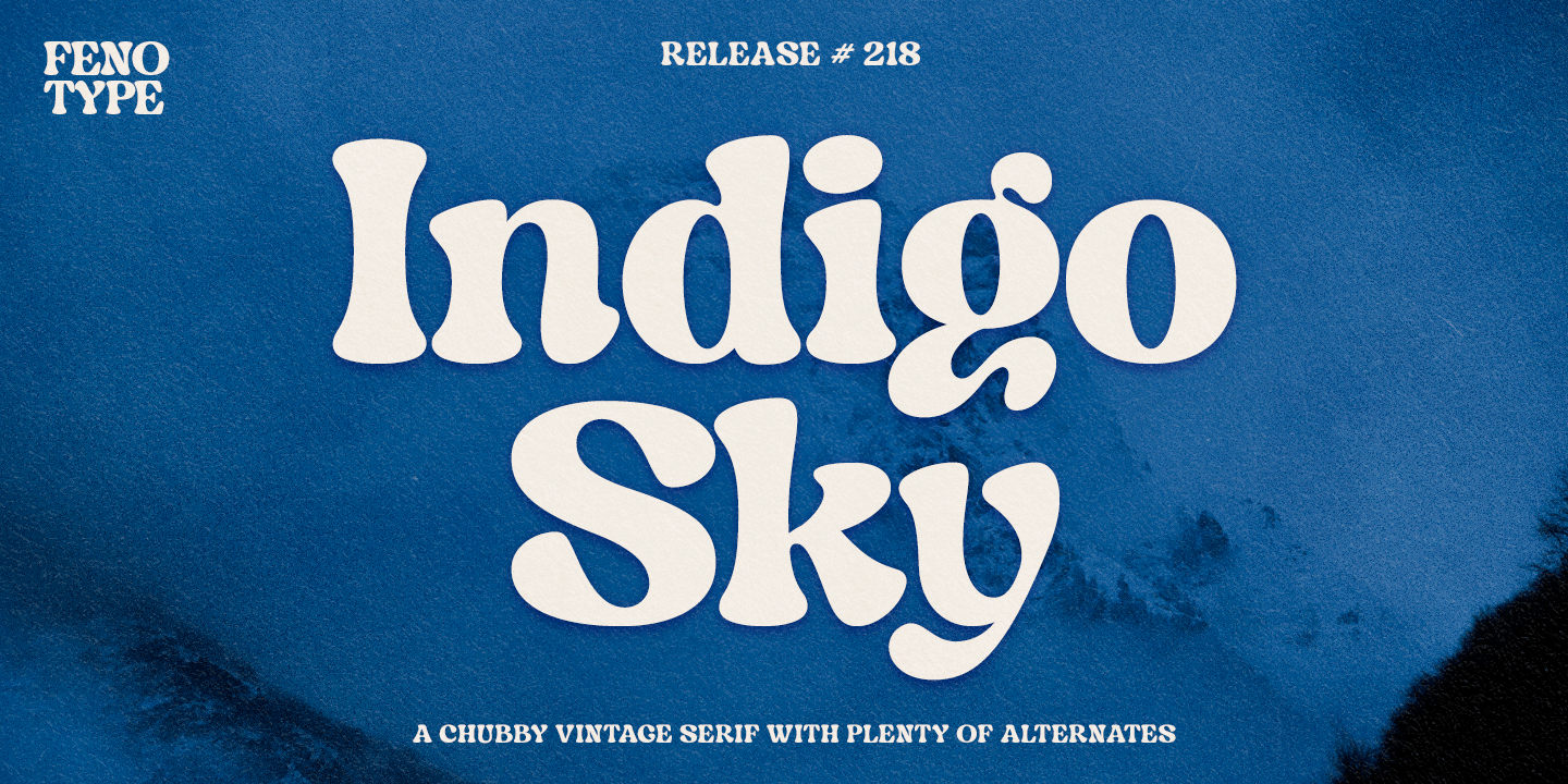 Indigo Sky Font Family Poster