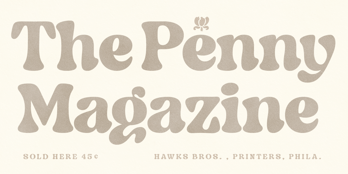 Indigo Sky Font Poster #1